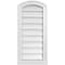 Ekena Millwork Arch Top Surface Mount PVC Gable Vent: Functional, w/ 2"W x 2"P Brickmould Sill Frame, 14"W x 30"H GVPAR14X3003SF - alternate 1